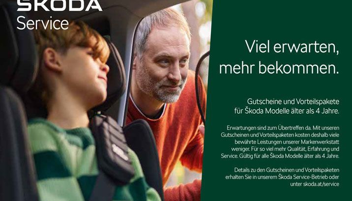 Mit Škoda Gutscheinen bis zu 100,00 Euro * sparen